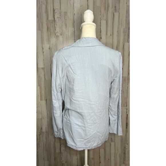 Altar'd State Women's Blazer Size Small Light Blue Double Button Business Jacket - Picture 3 of 5